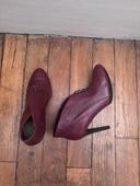 Low boots bordeaux