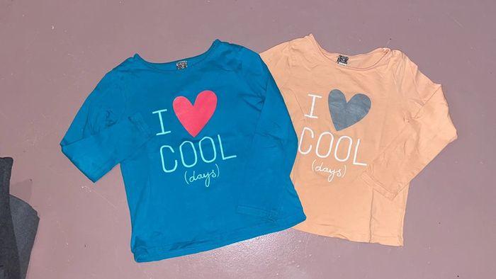 Lot 2 tee-shirts fille tao 6 ans - photo numéro 1