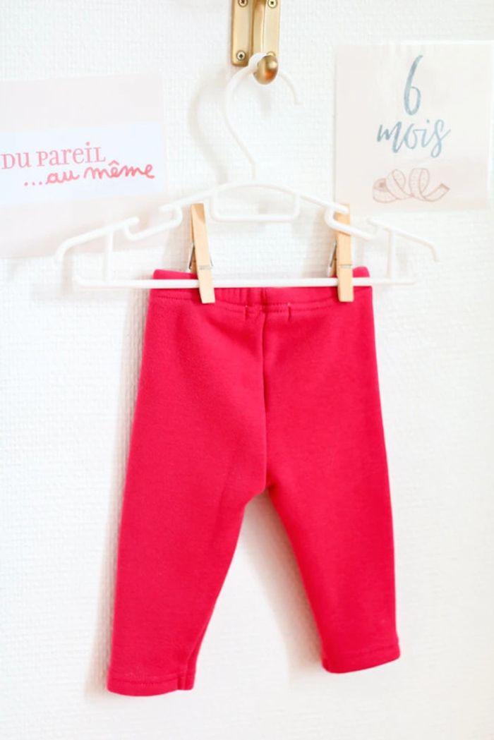 Pantalon fuchsia doublé, DPAM, 6 mois - photo numéro 3