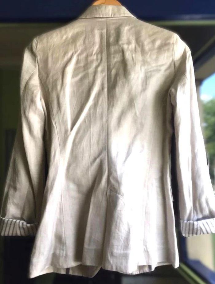 Veste Blazer beige mango t.36 - photo numéro 4