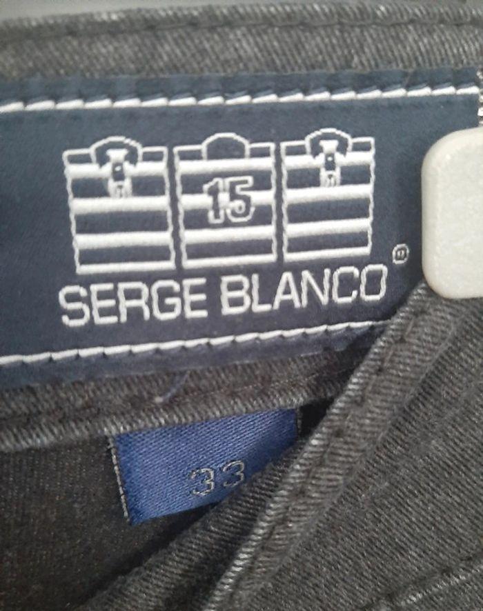 Jeans coupe droite Serge Blanco noir taille W33 | FR 42 - photo numéro 2