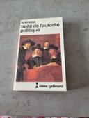 Livre Spinoza traité de l'autorité politique