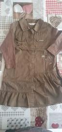 Robe marron 2 ans