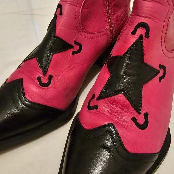 Bottines cowboy rose Asos 40 - photo numéro 3