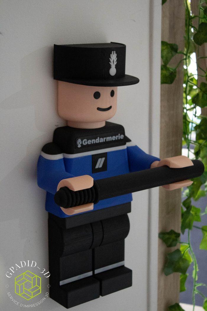 Dévidoir de papier toilette ou simple décoration murale dans un style Lego - photo numéro 6