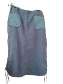 Jupe longue Claire Delandes Taille 44 bleu gris