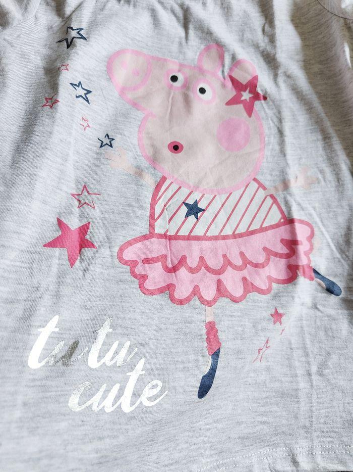 Pyjama 2 pièces gris et bleu Peppa Pig 6 ans - photo numéro 4