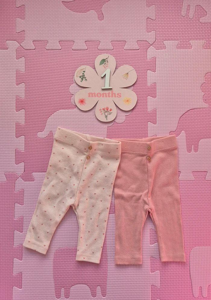 Lot de 2 pantalons bébè 1 mois - photo numéro 1