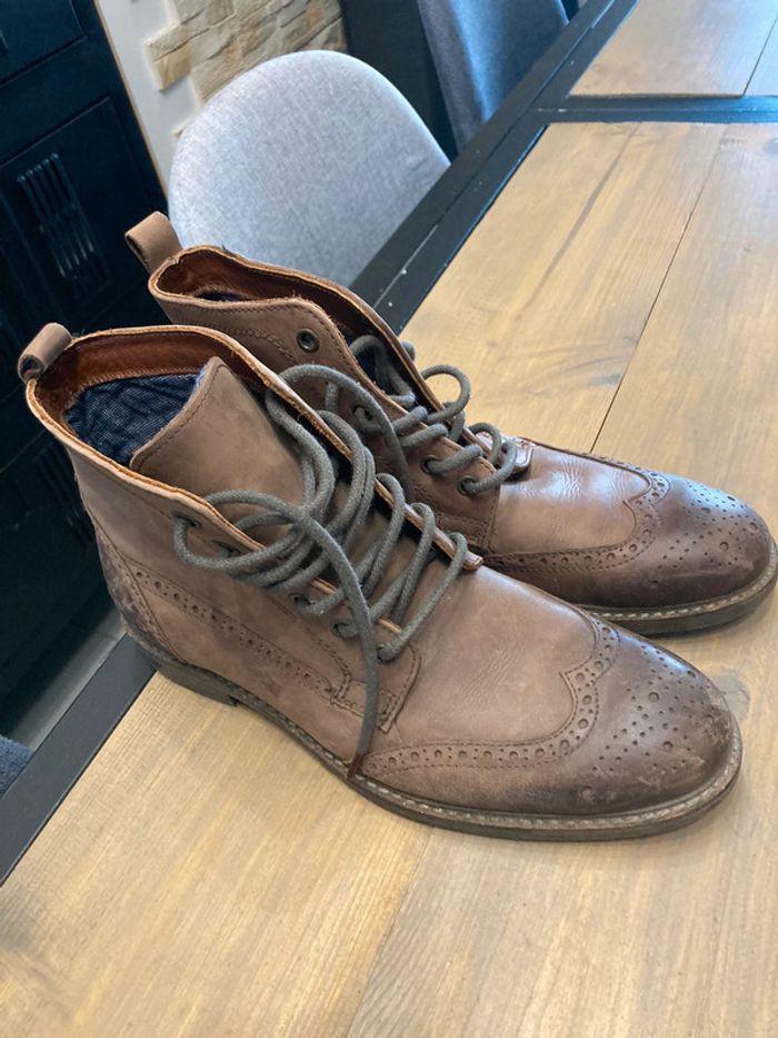 Bottines Hommes Marrons Devred - photo numéro 1