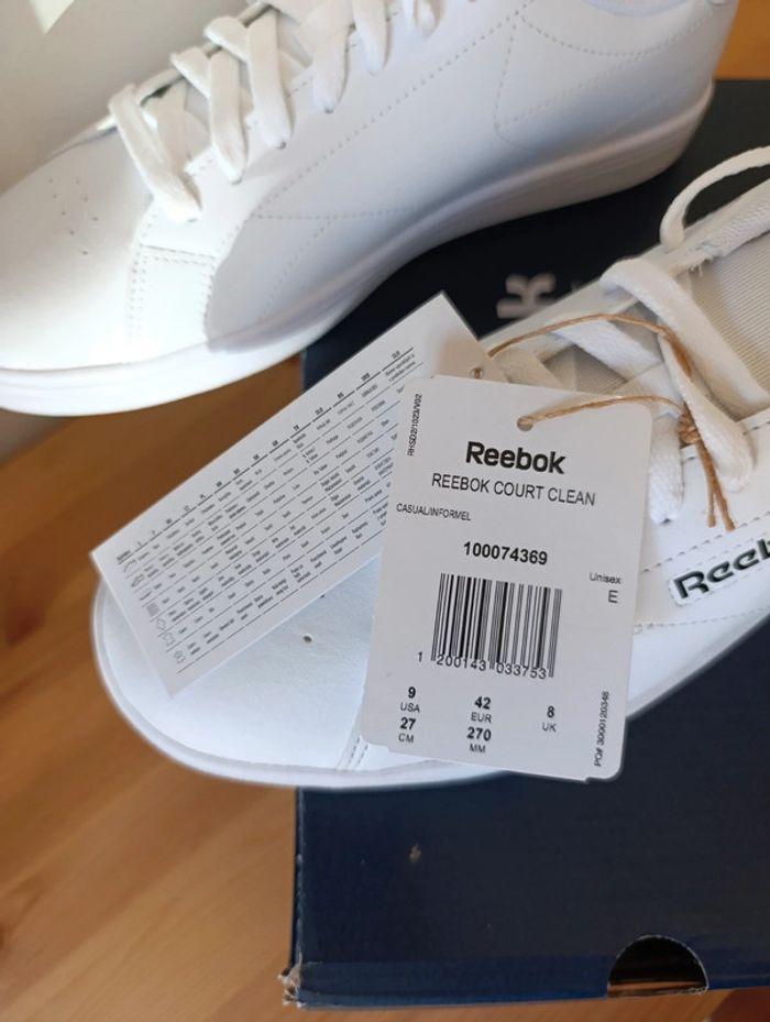 Baskets Reebok court clean unisex 42 - photo numéro 3