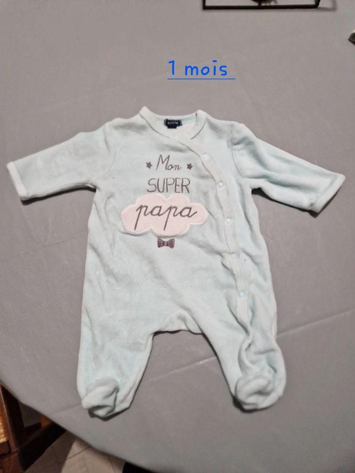 Pyjama mon super papa 1 mois - photo numéro 1