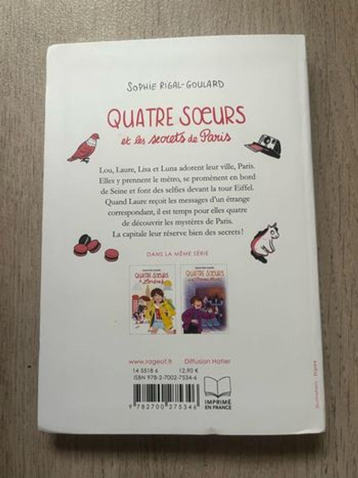 Livre quatre sœurs et les secrets de Paris - photo numéro 2