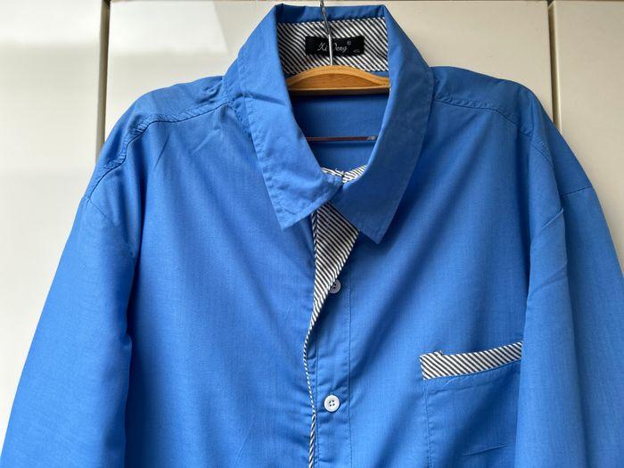 Chemise bleue Xi Peng - Taille 4XL - photo numéro 2