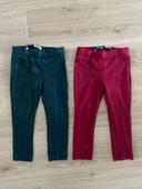 Lot de 2 jegging okaidi 3 ans