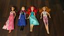 Lot de 4 poupées parfait état dont 2 princesse disney Anna et ariel et une musical