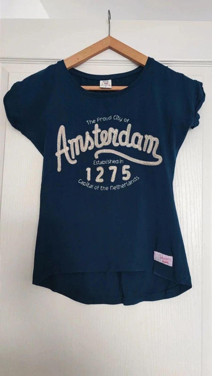 tee shirt bleu Amsterdam