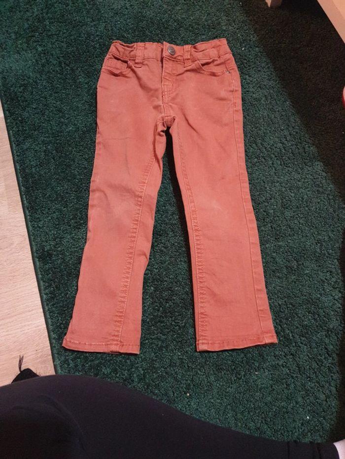 Pantalon slim marron taille 3ans. - photo numéro 1