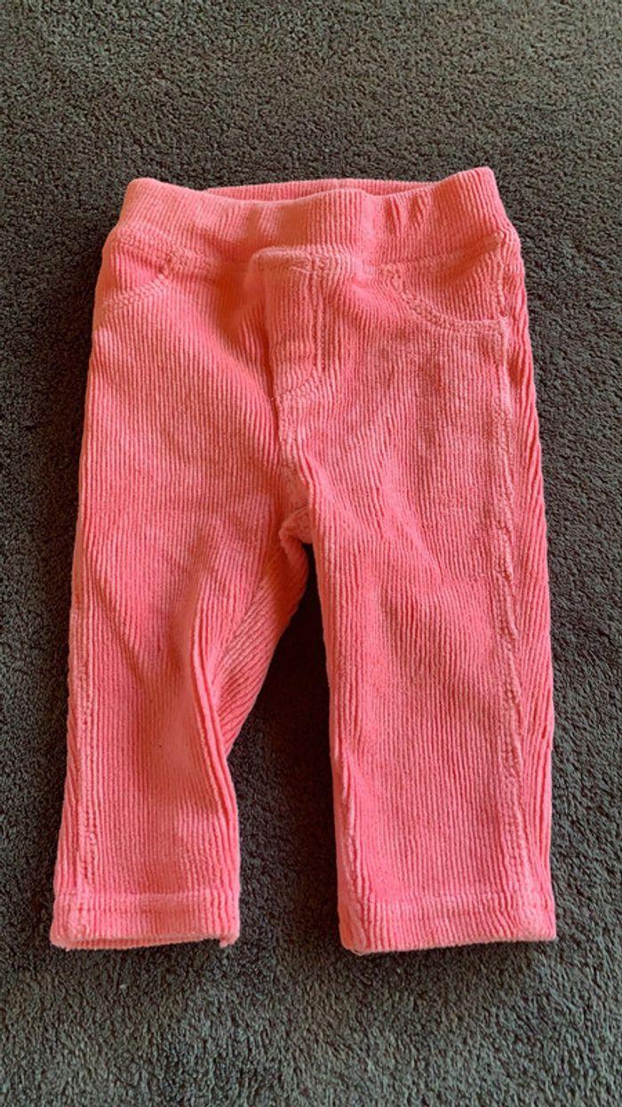 Pantalon velour rose