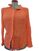 Chemise orange promod Taille 40 imprimé broderies