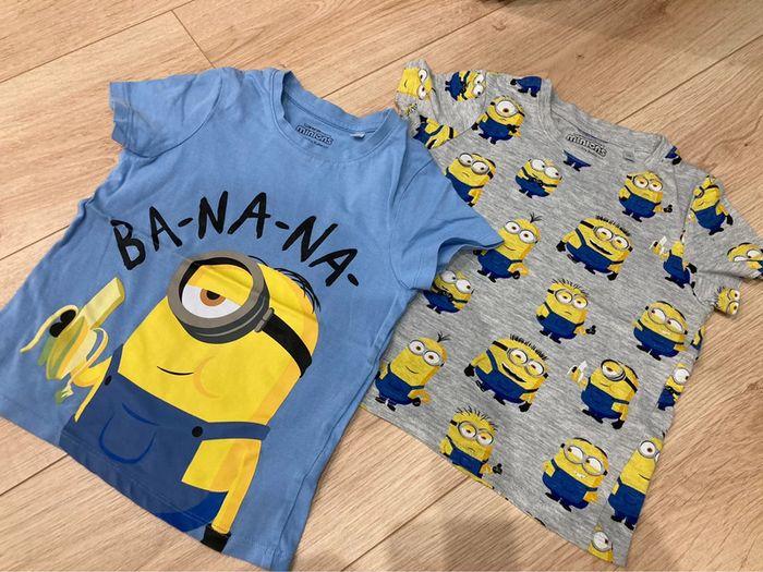 lot 2 t-shirt minions - photo numéro 1