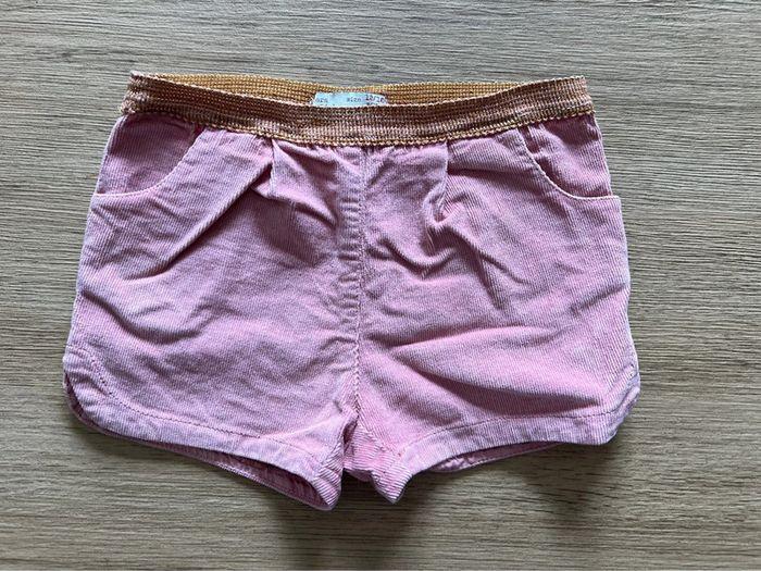 Short velours fille 12-18 mois - photo numéro 1