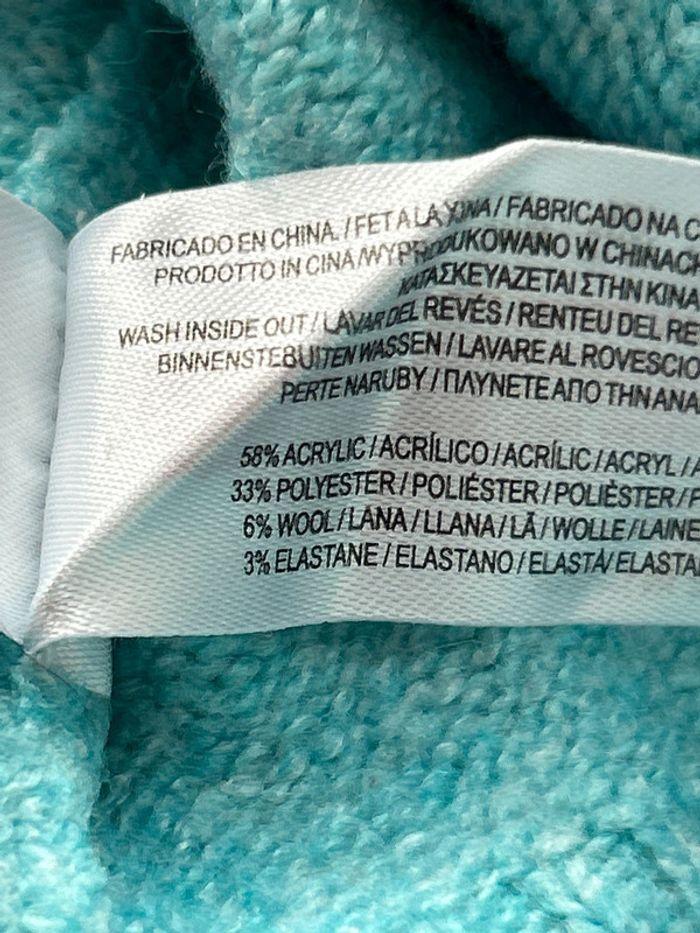 Pull col rond turquoise taille L Primark  bon état - photo numéro 5