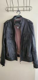 Blouson homme en vrai cuir 100% agneau