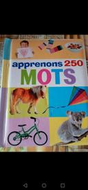 Livre apprenons les mots