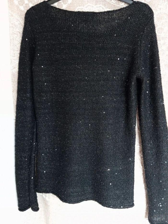 Pull en maille Caroll mohair, laine et sequins - photo numéro 5