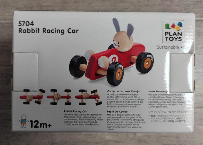 Voiture de course en bois lapin - Plan toys NEUVE - photo numéro 5