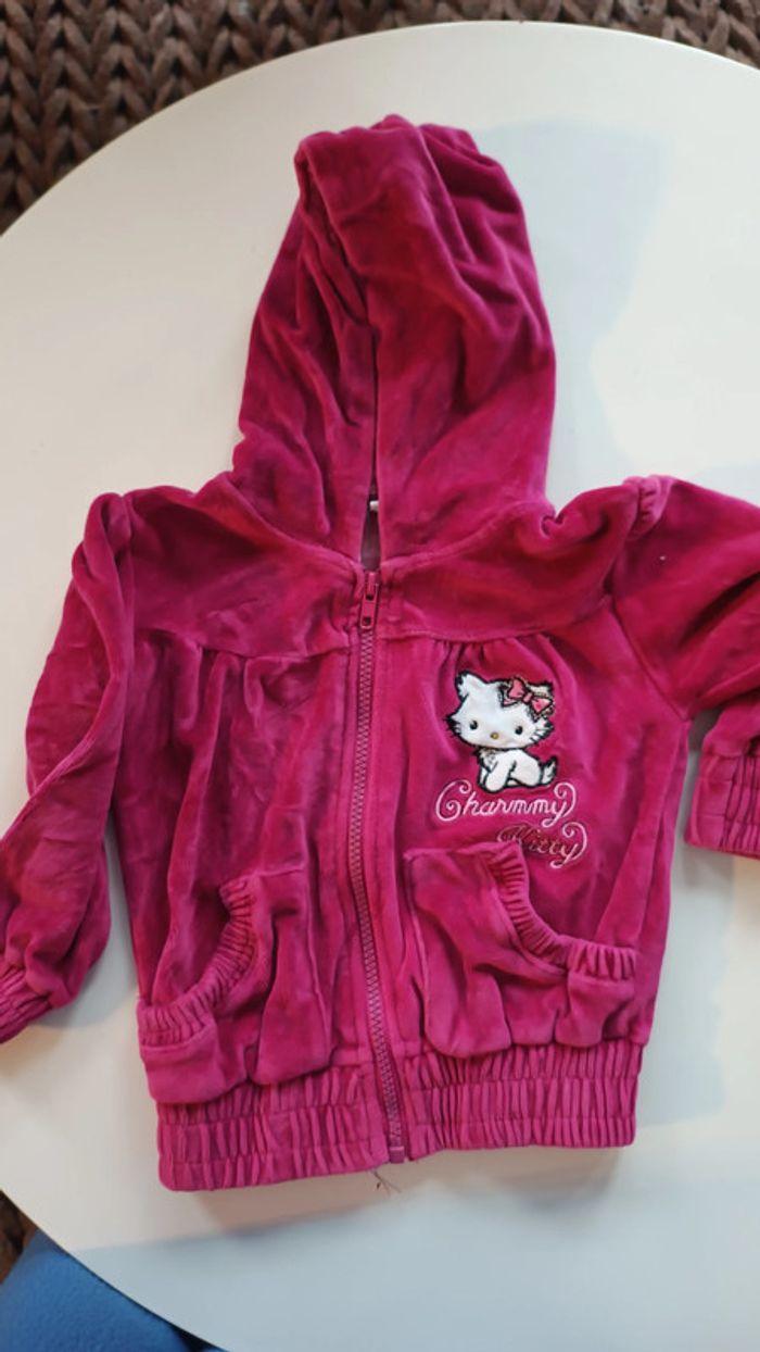 Ensemble fille velours Hello Kitty 2 ans - photo numéro 2