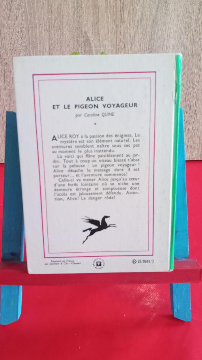 Alice et le pigeon voyageur, n° 183, 1970 : bibliothèque verte, Caroline Quine - photo numéro 2