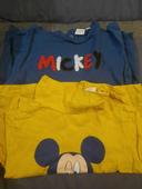 Lot haut mickey 24 mois