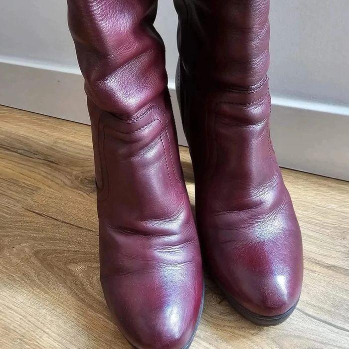 Bottes à talons San Marina bordeaux Taille 39 - photo numéro 10