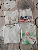 Lot de 4 t-shirts manches courtes