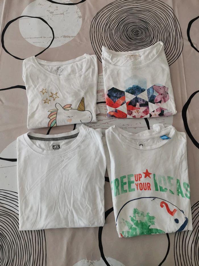 Lot de 4 t-shirts manches courtes - photo numéro 1