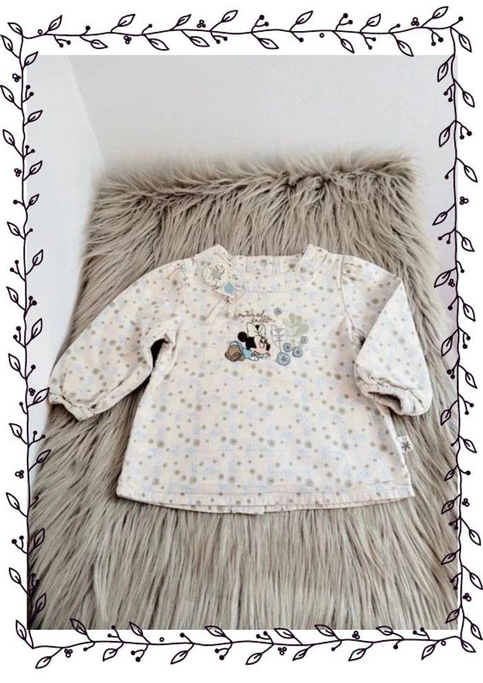 Belle blouse Minnie Disney 6 mois - photo numéro 1