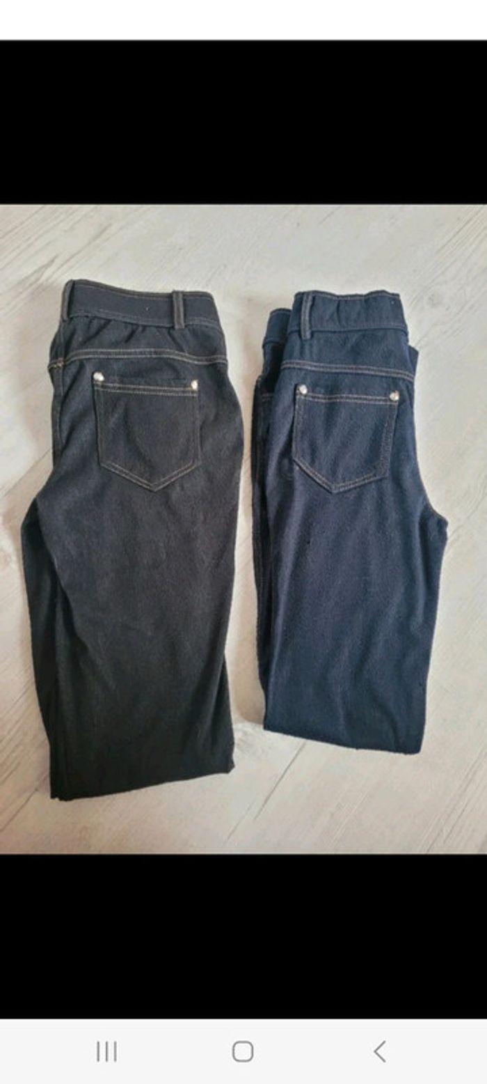 Pantalon femme le lot de 2 jeggins taille M - photo numéro 3