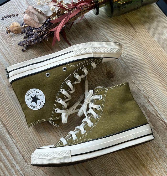 Converse Chuck 70 montantes vert olive - Taille 38 - photo numéro 1