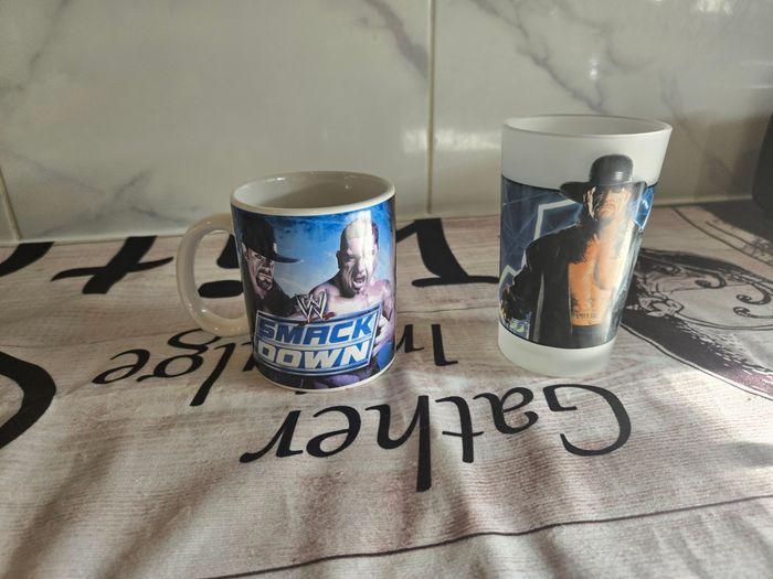 Lot wwe 1 tasse + 1 verre - photo numéro 2