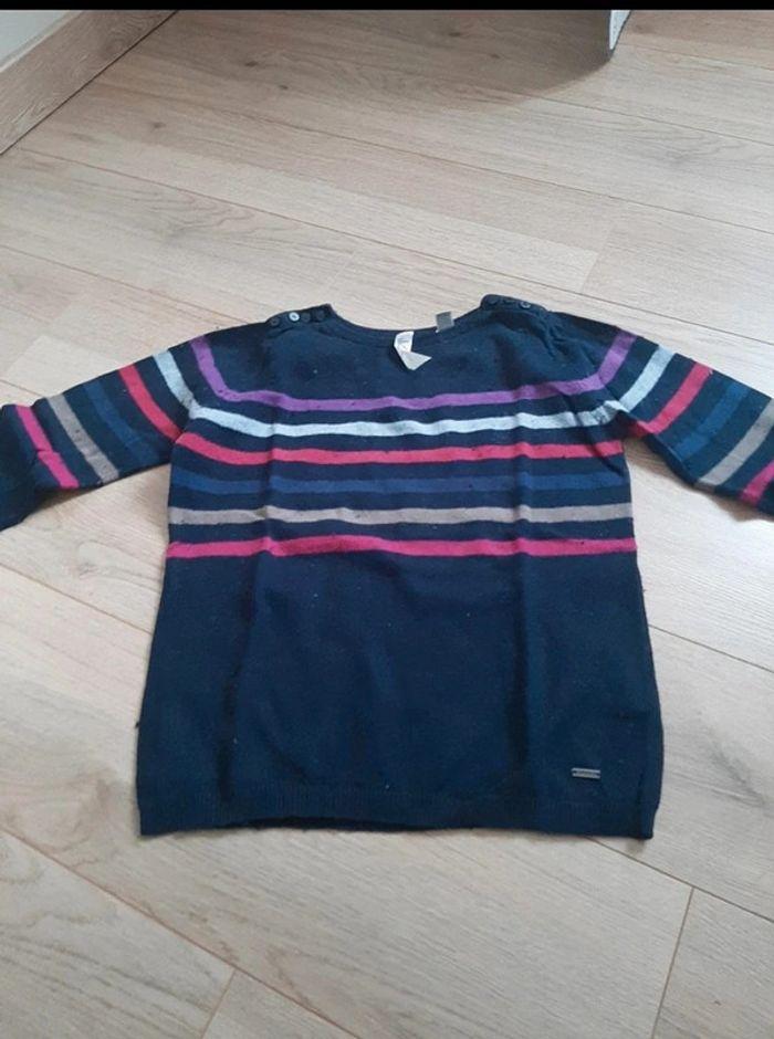 Pull Okaïdi marine taille 10 ans / 140 cm - photo numéro 1