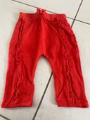 Pantalon rouge kiabi 12 mois