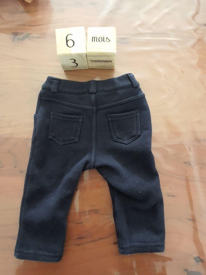 Pantalon bleu marine 6 mois - photo numéro 2