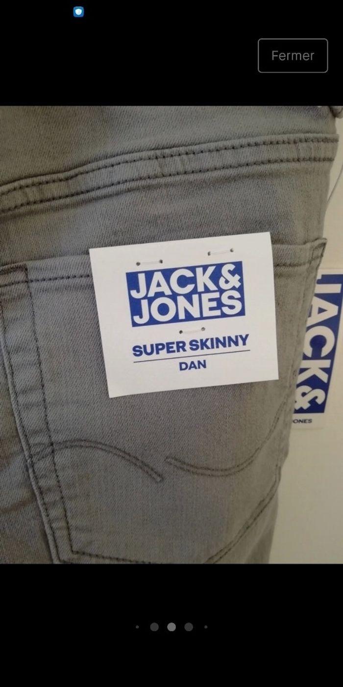 Jack&Jones Jean super skinny gris taille 15 ans (ENF 54) - photo numéro 6