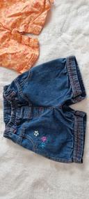 Short en jean fille