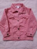 Veste en jean rose fille 18 mois