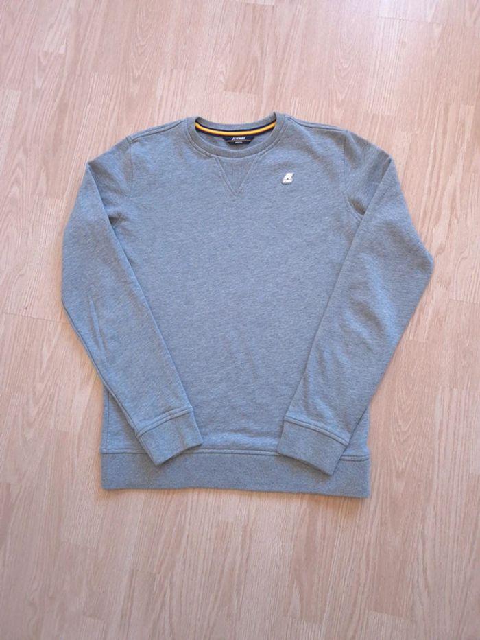 Sweat K-way homme gris taille M - photo numéro 2