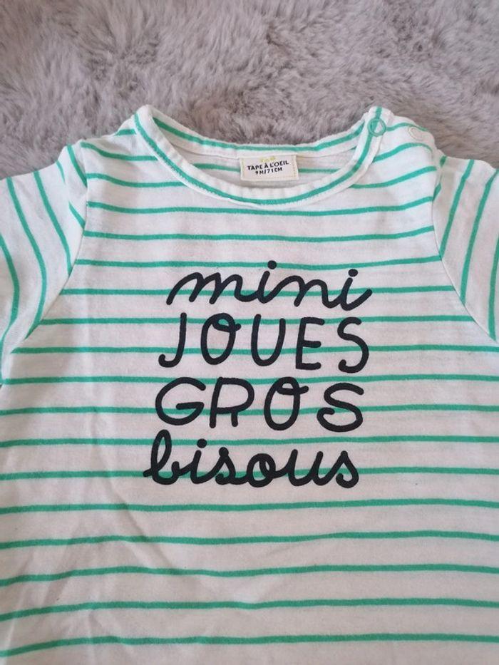 T shirt a rayures bébé garçon 🐻 - photo numéro 3