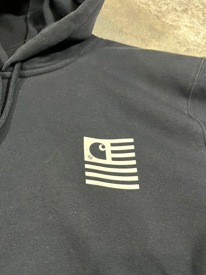 Carhartt WIP Hooded Waving State Flag Sweat Navy - photo numéro 4