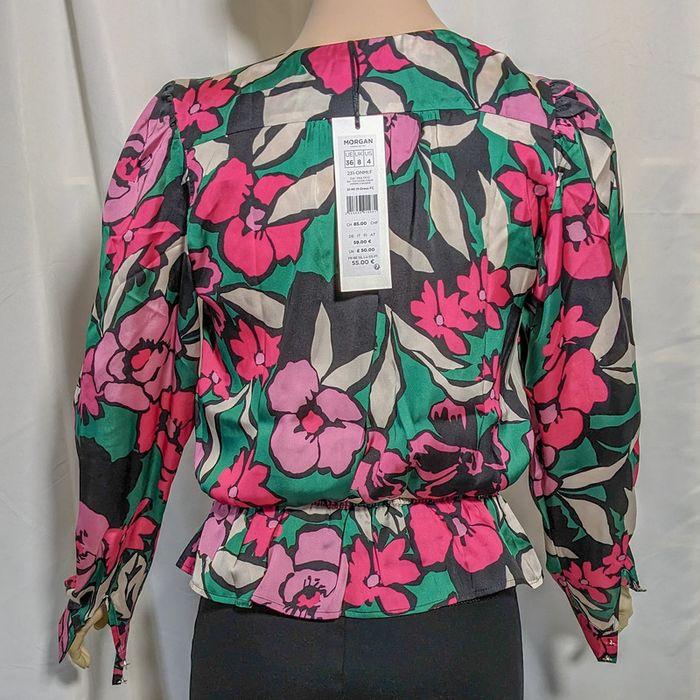 Blouse manches longues imprimé floral taille 36 Morgan - photo numéro 3